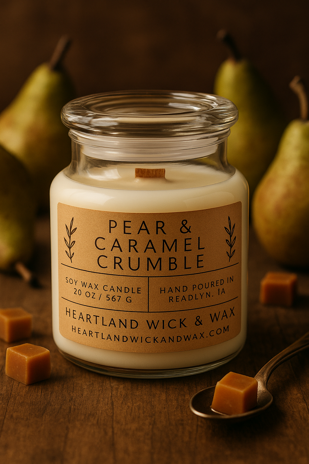 Pear & Caramel Crumble Candle
