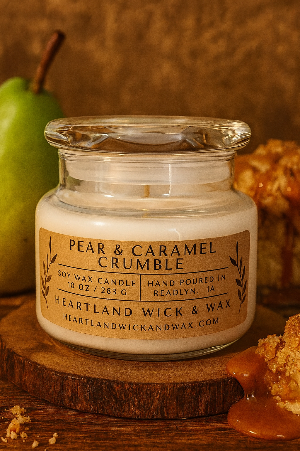 Pear & Caramel Crumble Candle