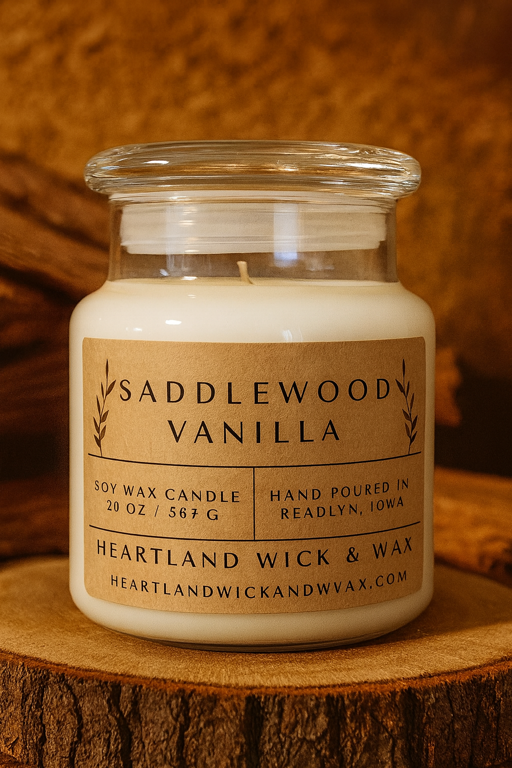 Saddlewood Vanilla Candle